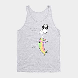 Before after yoga dachshund Tank Top